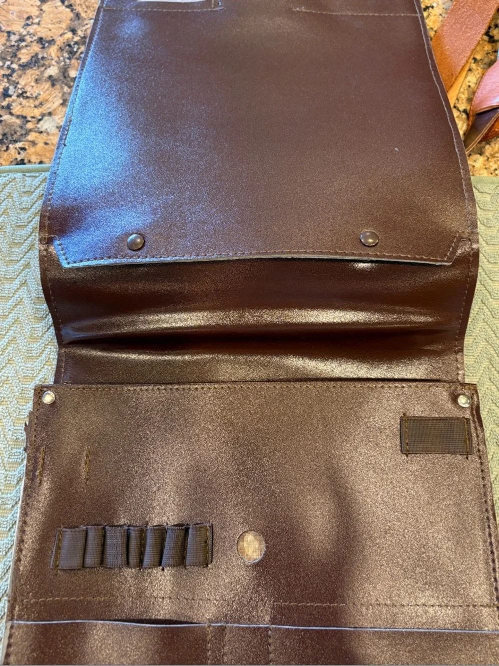 Genuine Leather Cross Bag/Artist Portfolio Messenger Satchel Brown 11x14